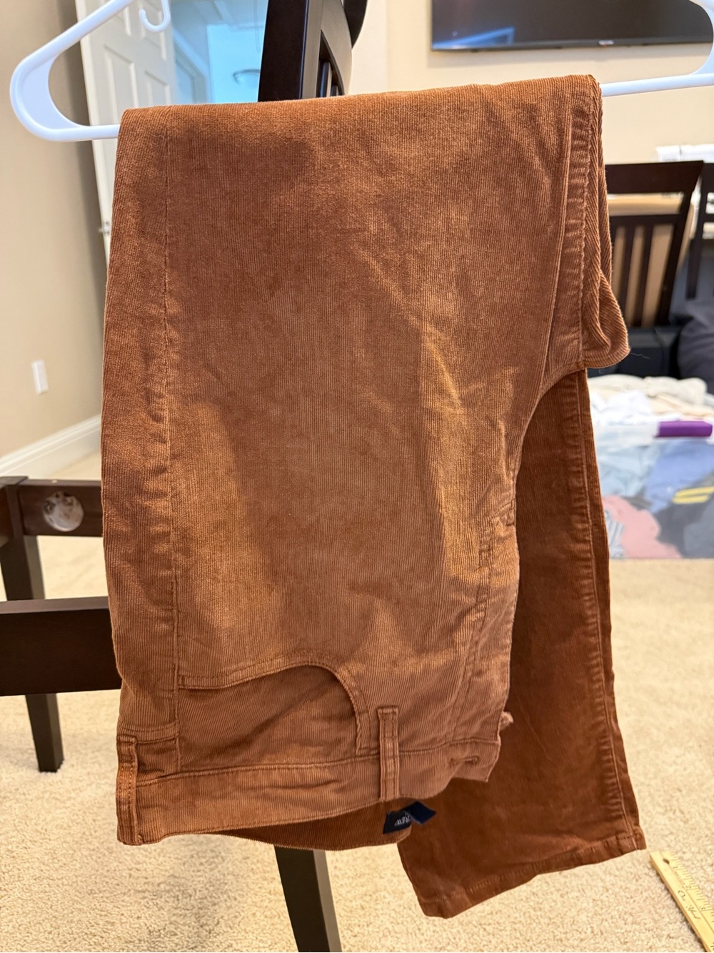 J. Crew Women's Straight-Leg Corduroy Pants in Rust